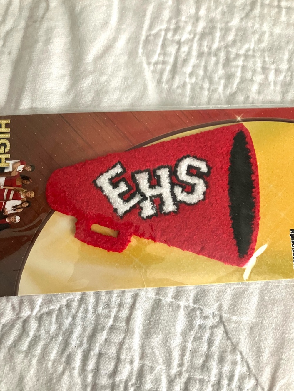 Vintage Disney Y2K 2000s High School Musical Megaphone Applique Iron on Patch - Picture 3 of 4